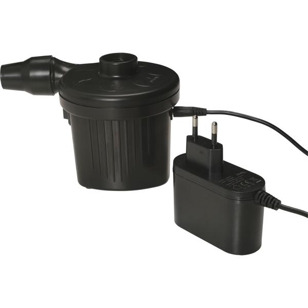 Pratica pompa d‘aria elettrica con 3 ugelli d‘aria e compressore, 12 V / 230 V, 50 W, per gonfiare rapidamente palloni, gommoni e materassi ad aria