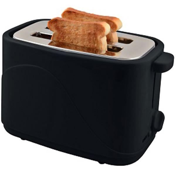 2-slot toaster with 7 toasting settings and bread roll attachment, 700 watts, matt black