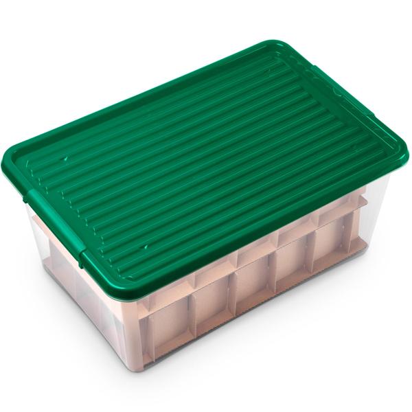 Boîte de rangement pour boules de sapin avec 30 compartiments