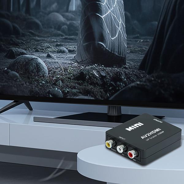 Adaptateur AV vers HDMI 1080p Full HD – convertisseur RCA vers HDMI – connectez vos appareils et consoles rétro aux téléviseurs modernes