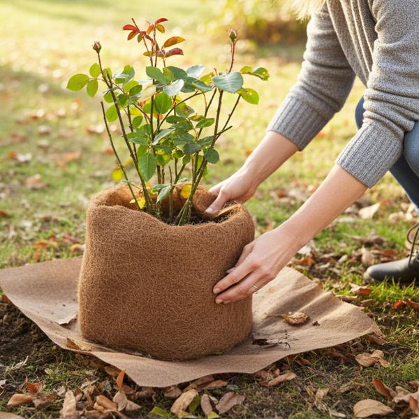 set of 2 coconut plant protection mats (150x50cm): Effective protection against weeds, frost & dehydration, environmentally friendly & ideal for beds, pots & raised beds