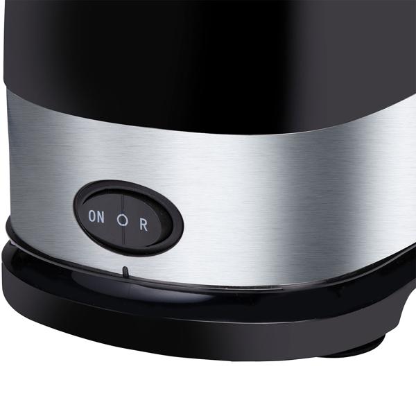 Kraftvoller elektrischer Fleischwolf, 600W, chrom schwarz, Edelstahl & Aluminium, 3 Lochscheiben, Wurstfüller, Premium-Qualität