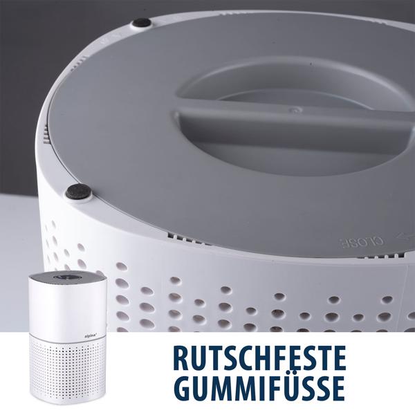 Effizienter 50W Luftreiniger mit HEPA & Ionisator: 240m³/h, edles Design, entfernt Staub, Pollen und unangenehme Gerüche