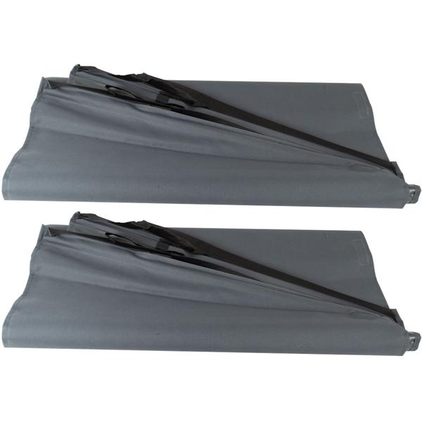 set of 2 windshield covers with magnetic strips, 145 x 70 cm, foldable