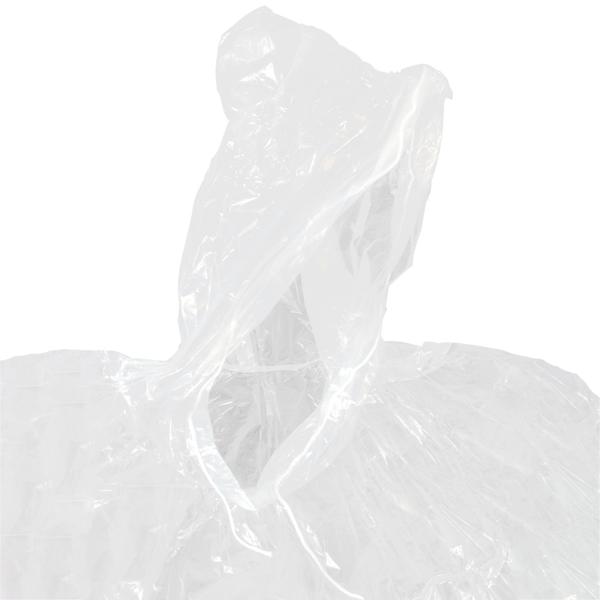 16er-Set Regenponcho mit Kapuze, transparent