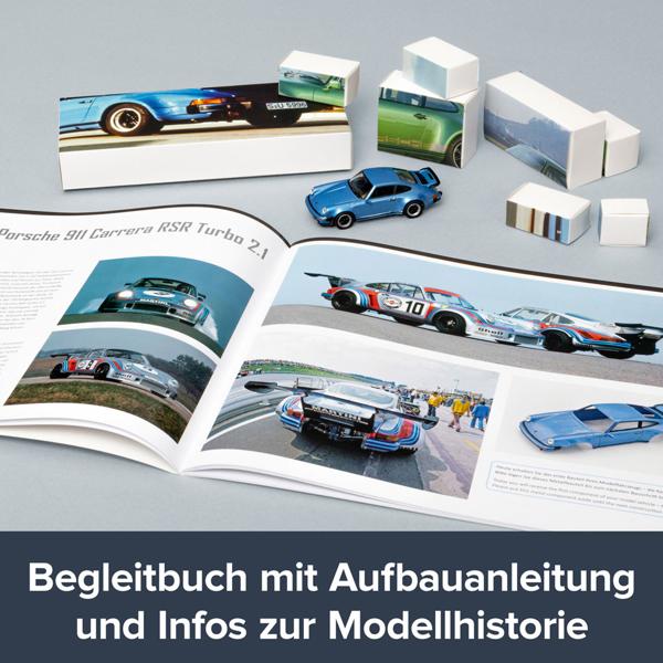 Advent calendar, model car Porsche 911 Turbo, accompanying book, scale 1:43