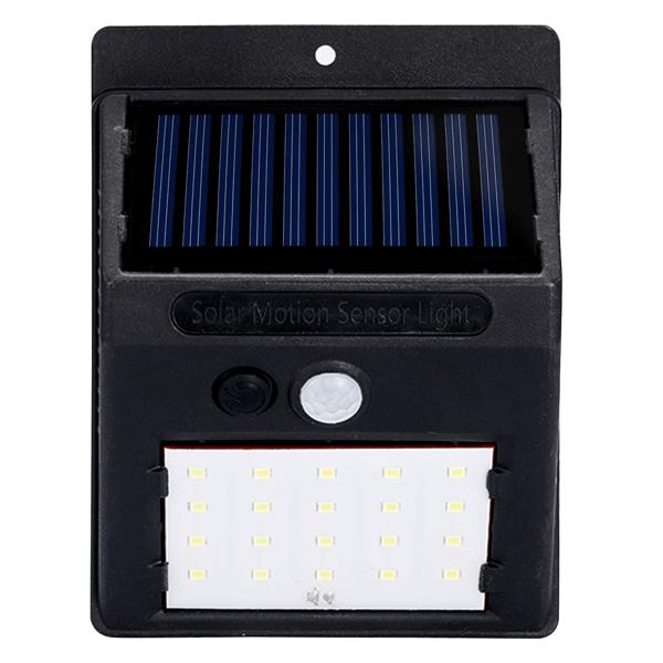 4 appliques extérieures solaires avec détecteur de mouvement – lampes puissantes, 20 LED SMD économiques, IP44