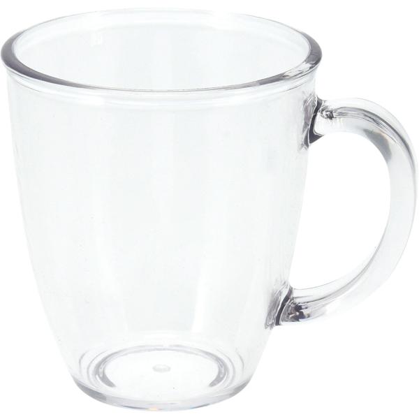 Tasse incassable en plastique, 380 ml, Idéal pour les garden-parties, le camping & plus, Réutilisable, léger & résistant au lave-vaisselle