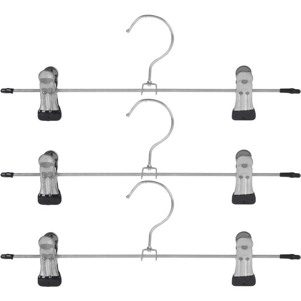 lot de 9 cintres à pantalons, métal