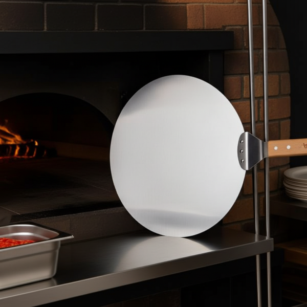 Pelle à pizza professionnelle en acier inoxydable Ø 30,5 cm - Idéale four à pierre, bois, électrique & grill - Pour pizzas, tartes flambées, pains, crêpes - Robuste & durable