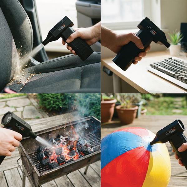 Powerful cordless high performance blower – Electric compressed air spray replacement for dust removal on PC, keyboard, sofa & car, 80 W