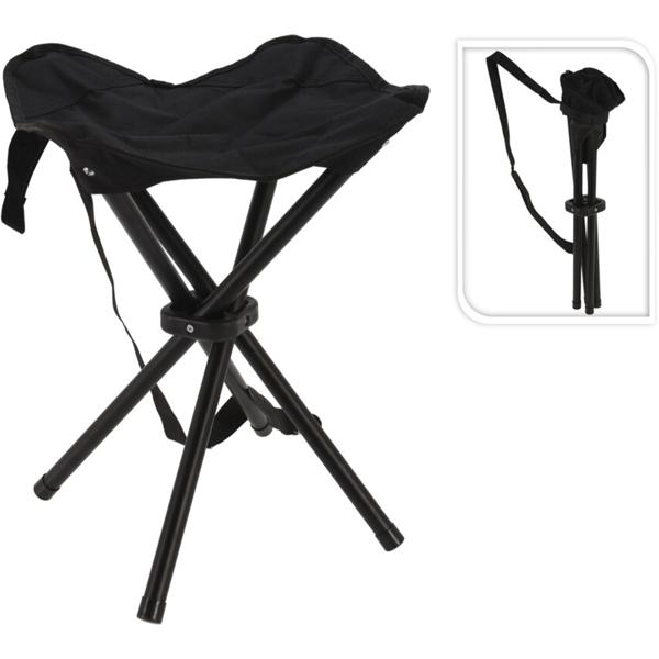 Tabouret pliant de camping avec sac de transport, hauteur d‘assise 40 cm - mini-chaise pliante stable pouvant supporter jusqu‘à 110 kg 