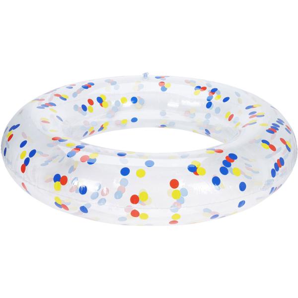 Colorful swim ring, Ø105 cm: stable & perfect water fun for pool & lake