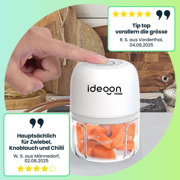 Kompakter Elektro Multizerkleinerer 250ml 30W: genialer Mini-Häcksler, kabellos & leistungsstark – Perfekt für Zwiebeln, Knoblauch & Babynahrung