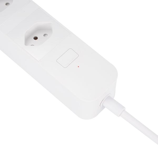 Smart WLAN socket strip (CH), 3-way with USB ports, voice control (Alexa/Google), 10 A: A multiple socket outlet for SmartHome convenience