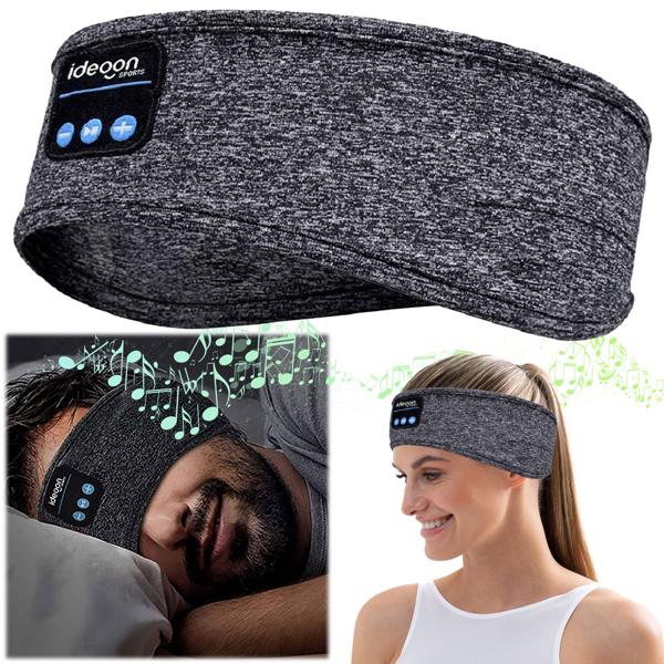 Smart headphone headband, Bluetooth 5.4, hands-free & voice control, gray: A comfortable companion for sports, sleep & travel