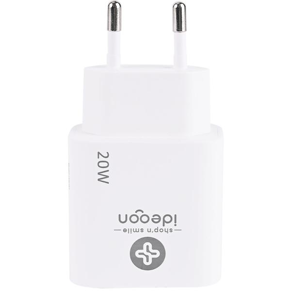 USB Ladegerät, weiss, 2 Ports, 1x USB-C und USB-A, 20 W, Power Delivery 3.0 für schnelles Laden von iPhone, Samsung, Huawai, Xiaomi