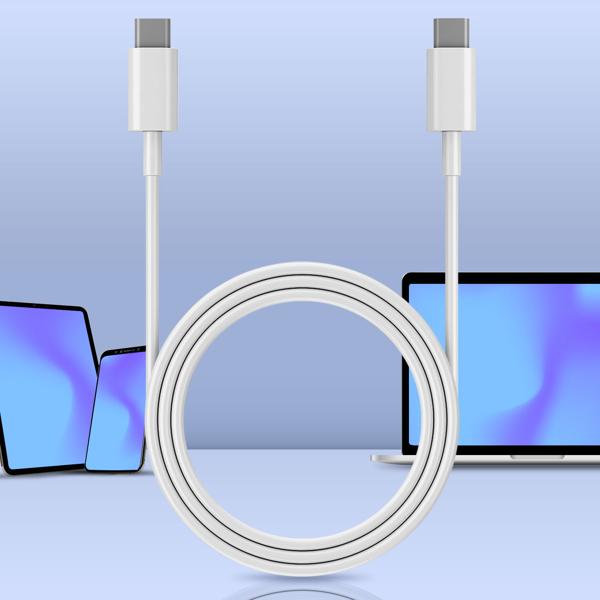 USB-C Ladekabel, weiss, 1,5 m: Schnellladen für Handy, Tablet & Laptop, Robust, flexibel & zuverlässig für Samsung, Xiaomi, iPad, iPhone uvm.