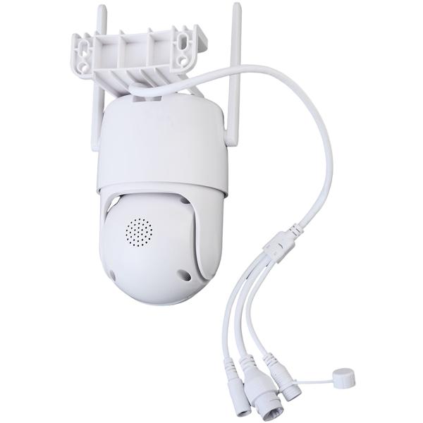 Zuverlässige Dual Lens IP Outdoor-Überwachungskamera, 355° schwenkbar & neigbar – Leistungsstarke Kamera mit Nachtsicht, Gegensprechen & Aufnahme