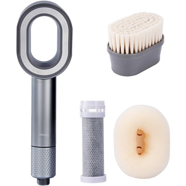 3-in-1 shower head with 2x water filter: Wellness shower head for your spa experience and healthy skin