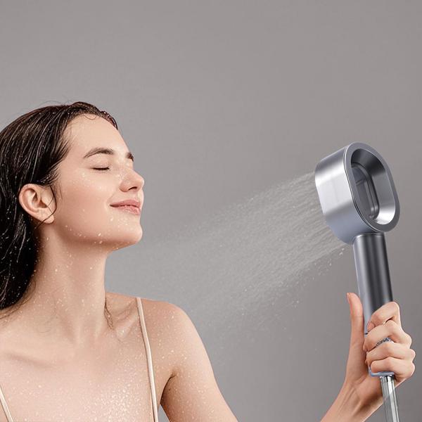 3-in-1 shower head with 2x water filter: Wellness shower head for your spa experience and healthy skin