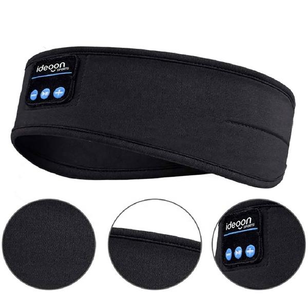 Bandeau audio Bluetooth 5.4 – casque de sommeil, fonction mains libres et commande vocale, noir – pour sport, nuit et voyages