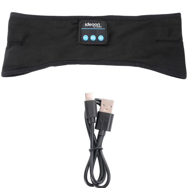 Bandeau audio Bluetooth 5.4 – casque de sommeil, fonction mains libres et commande vocale, noir – pour sport, nuit et voyages