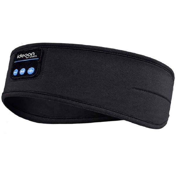 Bandeau audio Bluetooth 5.4 – casque de sommeil, fonction mains libres et commande vocale, noir – pour sport, nuit et voyages