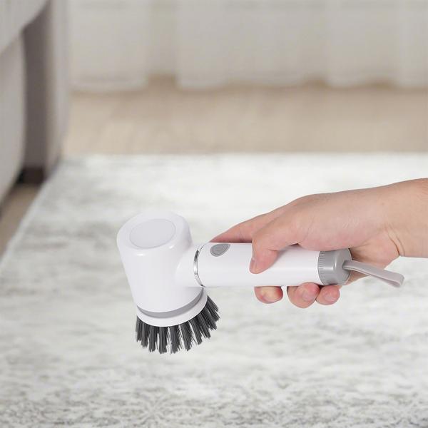 Spazzola elettrica con 6 accessori, batteria ricaricabile (5W): potente e senza fili