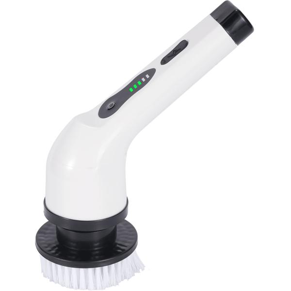 Electric cleaning brush with 9 brush heads, telescopic handle, rechargeable battery, 7.2 watts - Cordless & powerful - For effortless cleaning of bathrooms, kitchens & outdoor areas