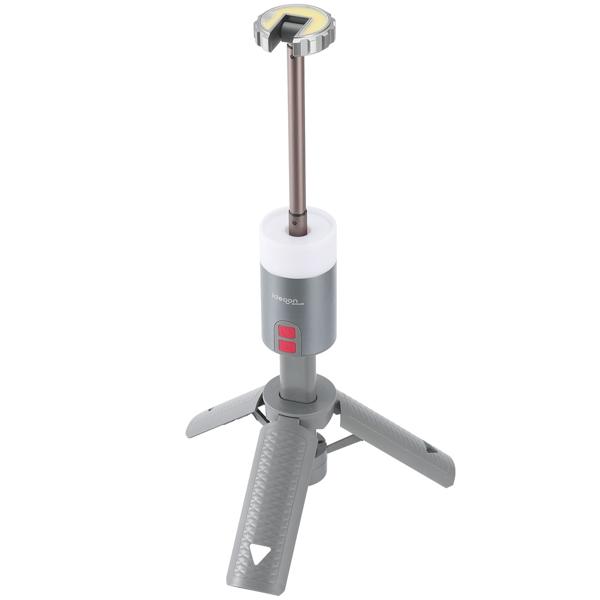 Professional outdoor LED light, 180° rotatable lamp head, bright spotlight with tripod stand & remote control
