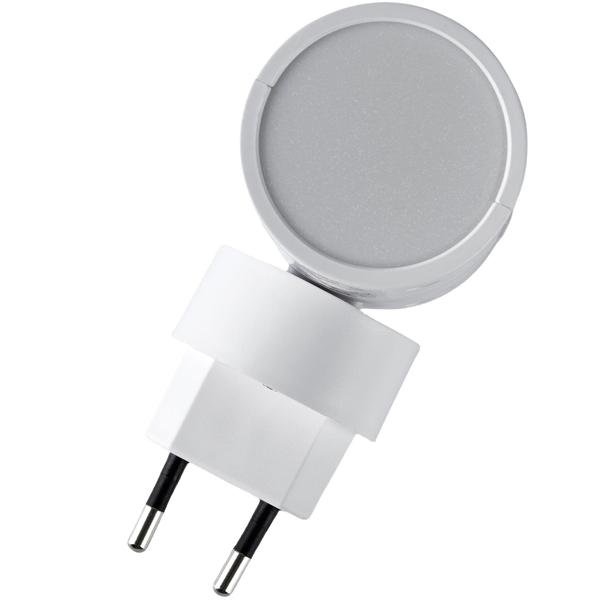 2er-Set Steckdosen Nachtlicht Weiss dimmbar: Intelligente Nachtlampe mit PIR & Dämmerungssensor für sichere Orientierung im Dunkeln