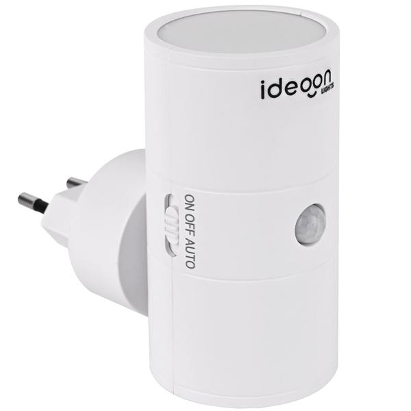 2er-Set Steckdosen Nachtlicht Weiss dimmbar: Intelligente Nachtlampe mit PIR & Dämmerungssensor für sichere Orientierung im Dunkeln