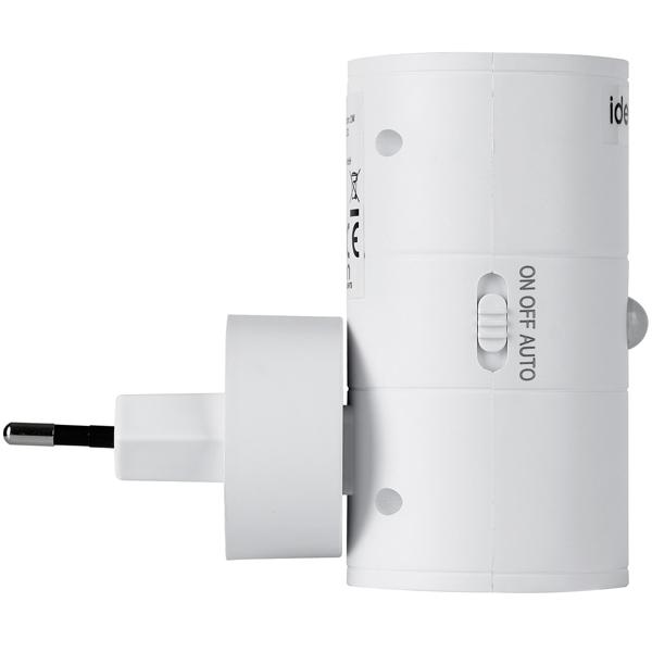 2er-Set Steckdosen Nachtlicht Weiss dimmbar: Intelligente Nachtlampe mit PIR & Dämmerungssensor für sichere Orientierung im Dunkeln