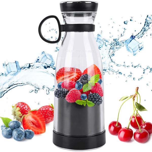 Frullatore mobile da 300 ml, batteria ricaricabile: elettrico, compatto e potente - il tuo integratore portatile di vitamine per il fitness e il tempo libero
