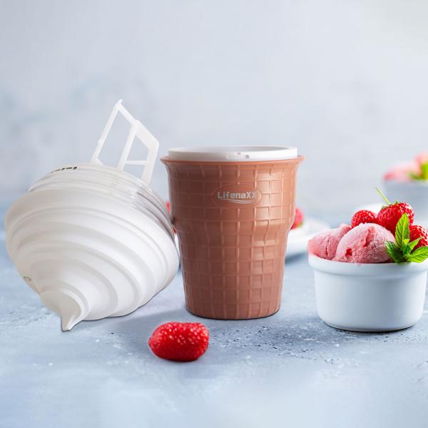 Machine à glace design 450 ml : Glacier, rapide & facile - Idéal pour des glaces crémeuses, sorbets & frozen yogurt à la maison