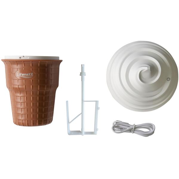 Machine à glace design 450 ml : Glacier, rapide & facile - Idéal pour des glaces crémeuses, sorbets & frozen yogurt à la maison