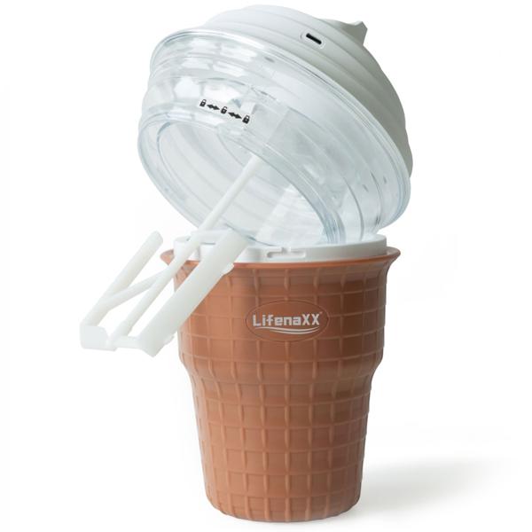 Machine à glace design 450 ml : Glacier, rapide & facile - Idéal pour des glaces crémeuses, sorbets & frozen yogurt à la maison