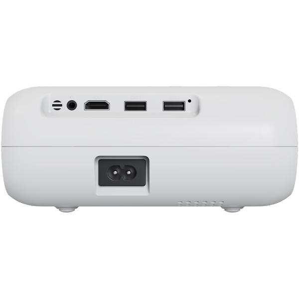 Projecteur Home Cinéma Full-HD 1080p - Streaming 5G WiFi & Bluetooth - Haut-parleurs 3W - Télécommande - Applications préinstallées Netflix YouTube