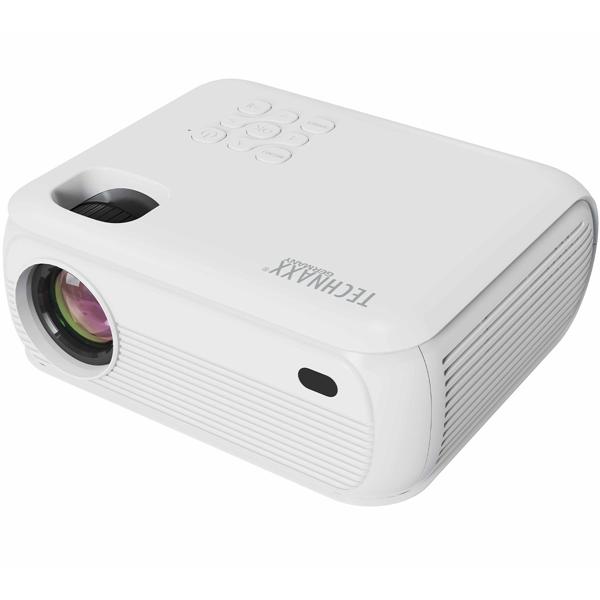 Projecteur Home Cinéma Full-HD 1080p - Streaming 5G WiFi & Bluetooth - Haut-parleurs 3W - Télécommande - Applications préinstallées Netflix YouTube