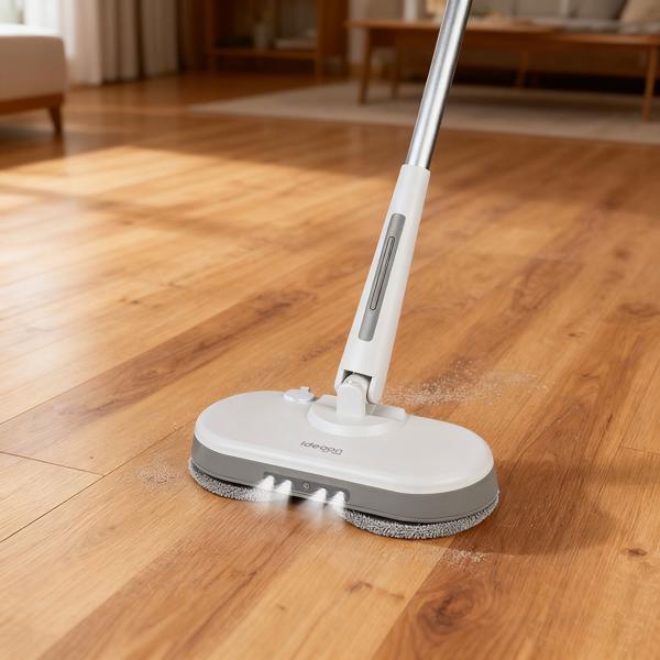 4er-Set Wischpads: Ersatz-Pads für Akku-Poliermaschine CH9996 - Für streifenfreie Ergebnisse, hochwertig für Parkett, Fliesen, Laminat