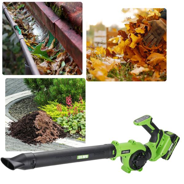 20V Akku-Laubbläser: Das Handheld 4 in 1 Kraftpaket für mühelose Gartenarbeit und schnelle Reinigung - Perfekt für Haus, Garten und Terrasse