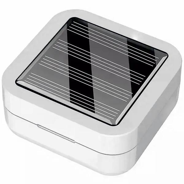 Wireless in-ear headphones with solar charging box, white: Bluetooth 5.0, touch control - A stylish companion for music & telephony without cable clutter