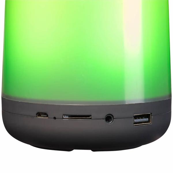 Haut-parleur Bluetooth avec effet lumineux, 5 watts : Boîte à sons portable - Un haut-parleur de fête pour une musique d‘ambiance & des spectacles de lumière colorés