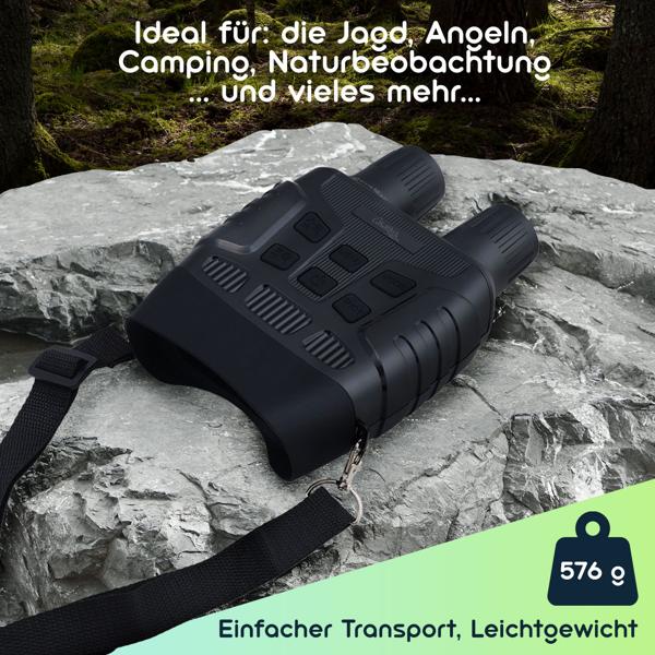 Binokulares Nachtsichtgerät mit 4k-Videokamera, bis 700m IR-Sichtweite