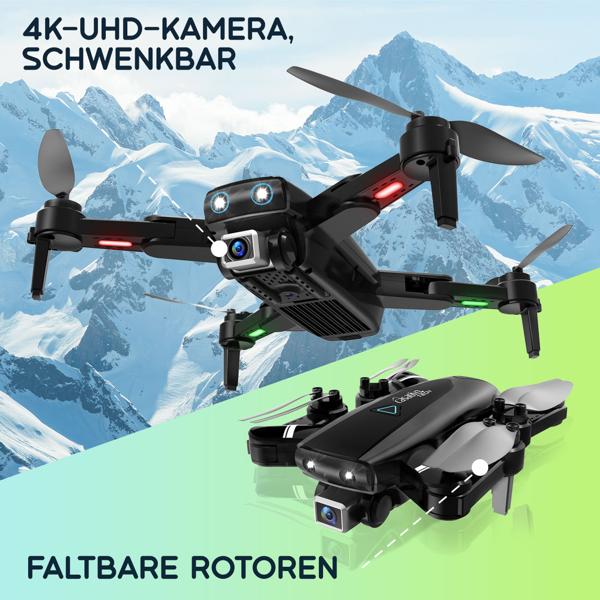 GPS-Drohne mit 4K-UHD-Kamera, faltbar, WiFi, Follow-Me, App