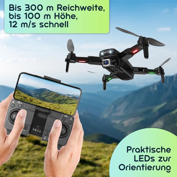 GPS-Drohne mit 4K-UHD-Kamera, faltbar, WiFi, Follow-Me, App