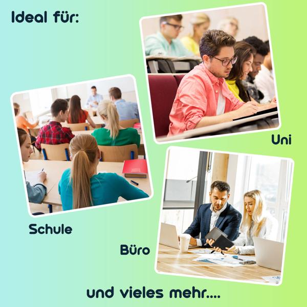 1 + 1 GRATIS: LCD-Schreibtafel (21,5 cm) mit präzisem Eingabestift Notizen & Skizzen, inkl. Batterie im 2er-Set