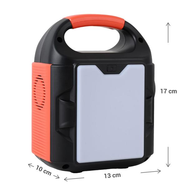 Set powerstation mobile 88,8Wh con pannello solare 20W, presa 230V, 100W, USB-C PD 65W, generatore solare con lampada LED per campeggio e outdoor