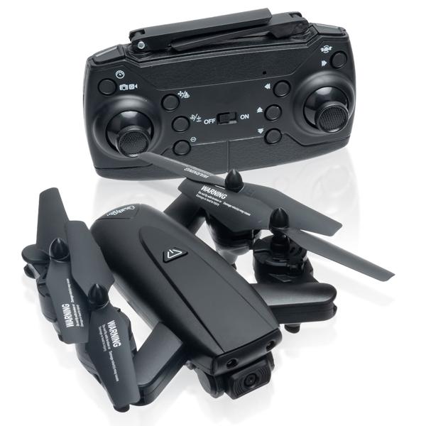 WiFi FPV quadrocopter drone, foldable, HD camera, OpticalFlow, app